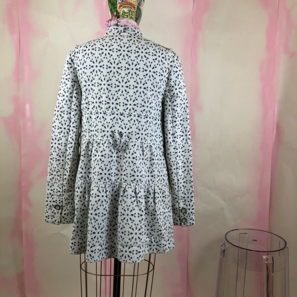 Elevenses Eyelet Trench Jacket Lace Tiered - Picture 6 of 8